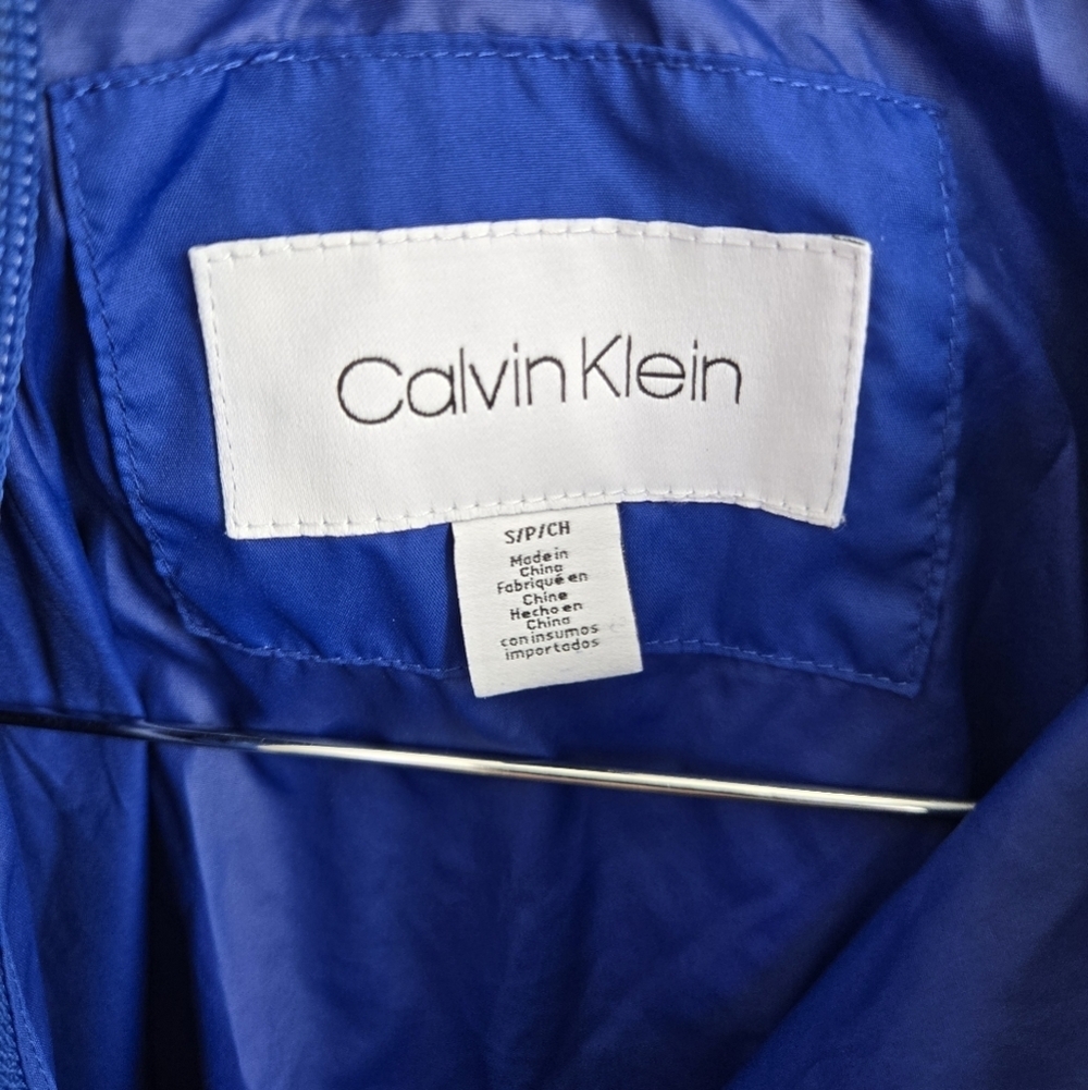 CK Blue Windbreaker Jacket-Size S - Picture 2 of 8
